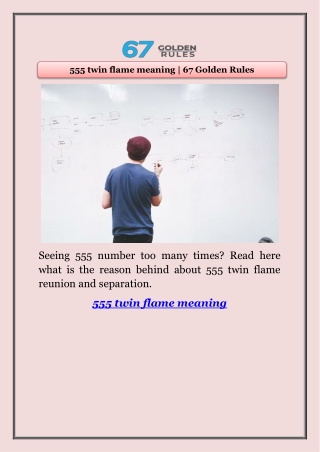 555 twin flame meaning | 67 Golden Rules