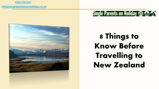 8 Things to Know Before Travelling to New Zealand