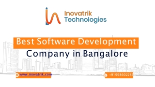 Inovatrik Technologies Best Mobile App Solutions in Bangalore