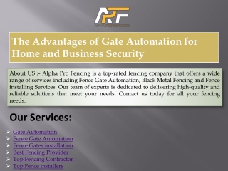 The Advantages of Gate Automation for Home and Business Security