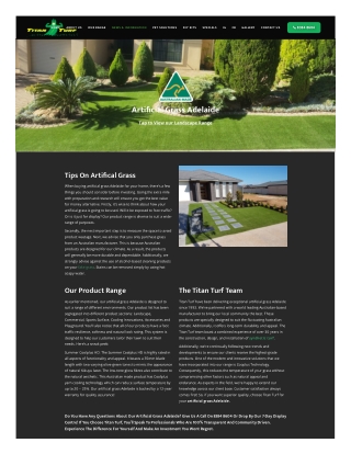 Artificial Grass Adelaide