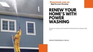 Renew Your Home's with Power Washing