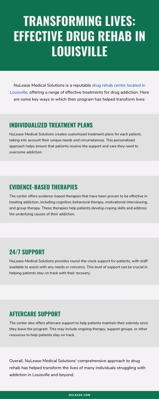 Transforming Lives Effective Drug Rehab In Louisville