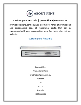 custom pens australia promotionalpens.com.au