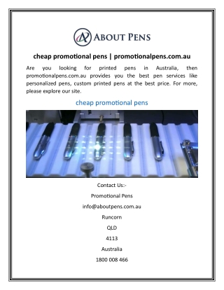 cheap promotional pens promotionalpens.com.au