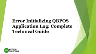 A complete guide on Error Initializing QBPOS Application Log