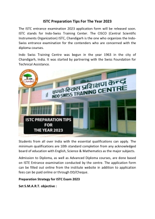 ISTC Coaching in Chandigarh