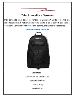 Zaini in vendita a Genzano