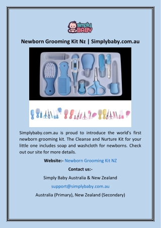 Newborn Grooming Kit Nz  Simplybaby.com