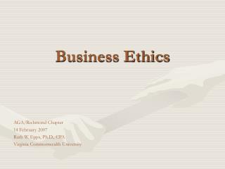 PPT - Business Ethics PowerPoint Presentation, Free Download - ID:1210409