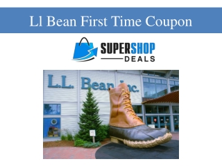 Ll Bean First Time Coupon