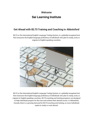 Get Ahead with IELTS Training and Coaching in Abbotsford