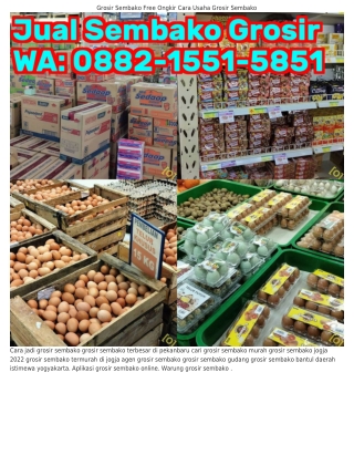 Ô88ᒿ·l55l·585l (WA) Grosir Sembako Termurah Grosiran Sembako Lengkap