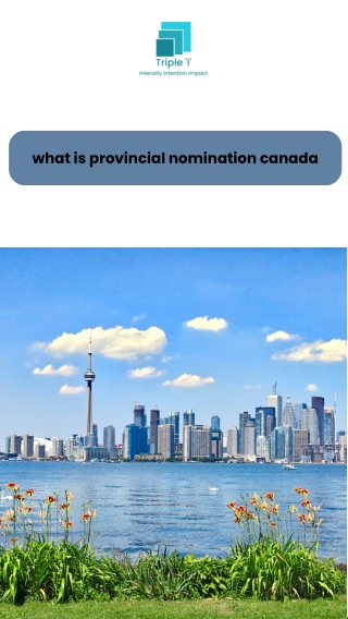 what is provincial nomination Canada