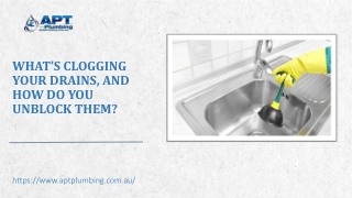 What's Clogging Your Drains, And How Do You Unblock Them?