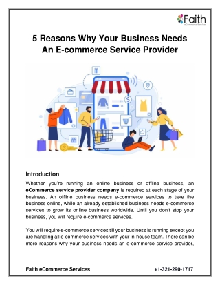 5 Reasons Why Your Business Needs An E-commerce Service Provider (1)