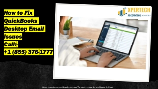 How to Fix QuickBooks Desktop Email Issues ( 1 (855) 376-1777 )