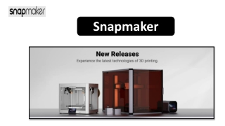 Snapmaker Affordable 3D Printers