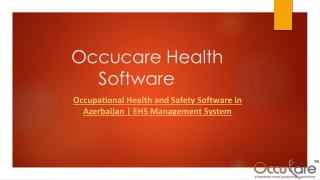Occupational Health and Safety Software in Azerbaijan