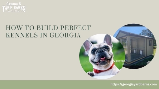 How to build perfect kennels in Georgia
