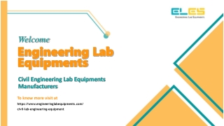 Civil Engineering Lab Equipment Manufacturers