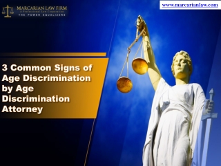 3 Common Signs of Age Discrimination by Age Discrimination Attorney