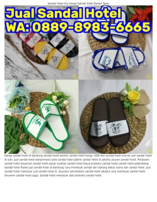 O889-898౩-6665 (WA) Cara Membuat Sandal Dari Barang Bekas Pola Sandal Hotel