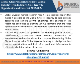 Glycerol Market-Chemical Material