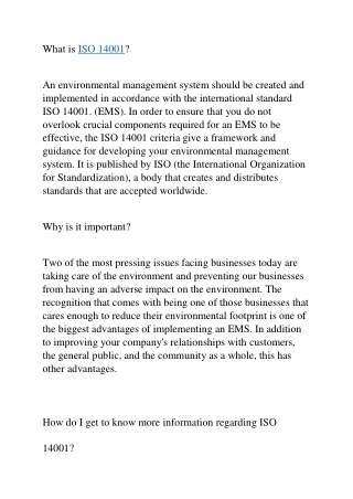 ISO 14001