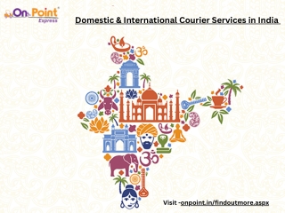 Domestic & International Courier Services in India