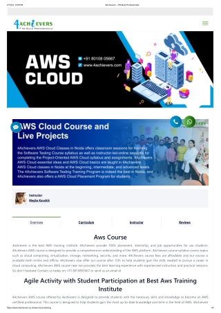 Best AWS Cloud training in Noida - 4achievers