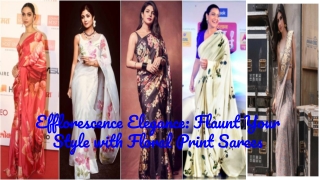 Efflorescence Elegance_ Flaunt Your Style with Floral Print Sarees