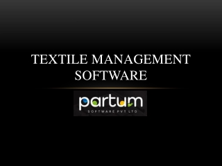 Textile Management Software - Free Demo