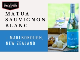 Matua Sauvignon Blanc  - Marlborough, New Zealand