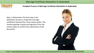 Know the Process of Marriage Certificate Attestation in Hyderabad