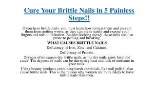 Cure Your Brittle Nails in 5 Painless Steps