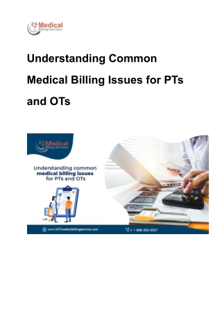 Understanding Common Medical Billing Issues For PTs And OTs