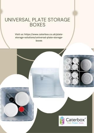 Buy Universal plate storage boxes online from Caterbox in the UK.