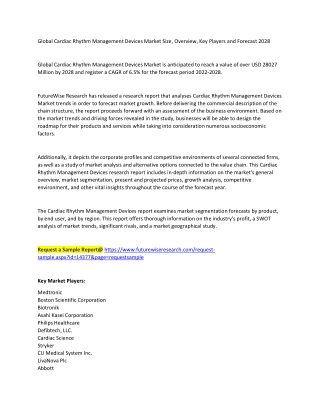 Cardiac Rhythm Management Devices Market