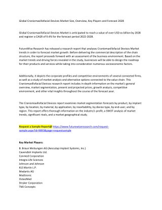 Craniomaxillofacial Devices Market