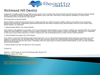 Richmond Hill Dentist