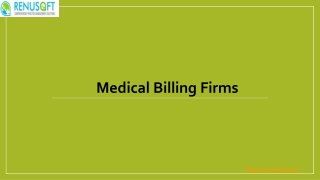 Medical Billing Firms