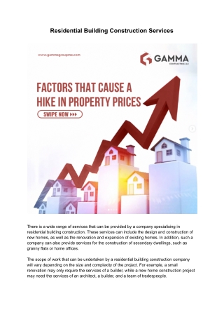 Residential Building Construction Services | Gamma Contracting