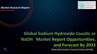 Sodium Hydroxide Caustic or NaOH Market Share, Regional Growth, Future Dynamics, Emerging Trends and Outlook by 2033