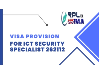 Visa Provision For ICT Security Specialist 262112