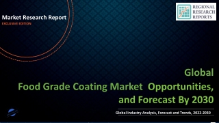 Food Grade Coating Market Expected to Expand at a Steady 2022-2030