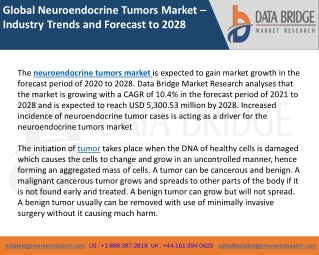 Global Neuroendocrine Tumors Market – Industry Trends and Forecast to 2028