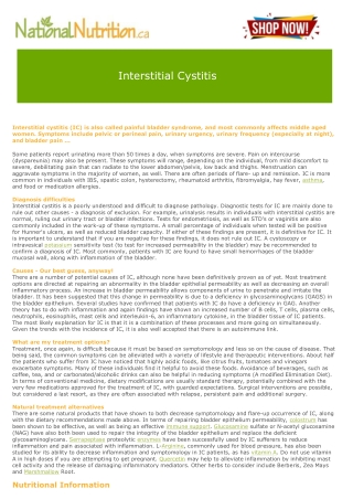 Interstitial Cystitis