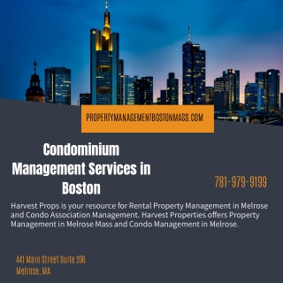Condominium Management Services in Boston