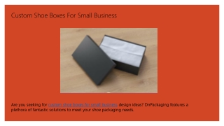Custom Shoe Boxes For Small Business
